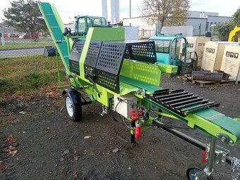 linka na dřevo, štípací automat, elektrický motor