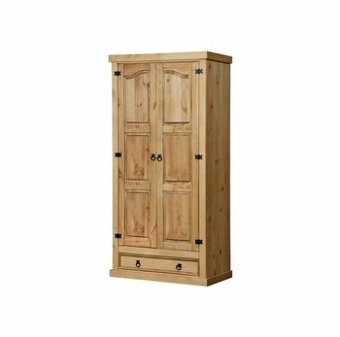 Dřevěná skříň 2dveřová CORONA vosk 162820