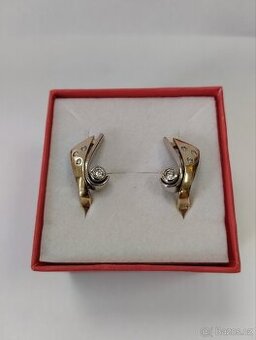 Zlaté náušnice s kamínky