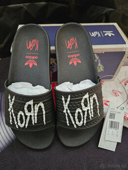 /SLEVA\ Adidas x KoRn Adilette Slides 30th Anniversary