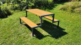 Nová zahradní lavička - Pivní set
