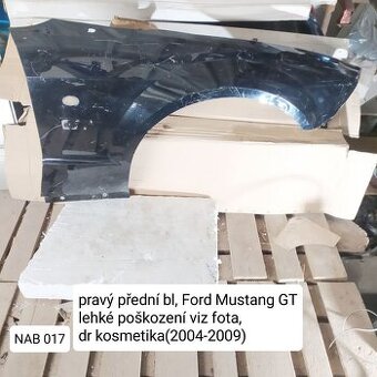 BLATNÍK přední bl pravý Ford Mustang gt  originální hliníkov