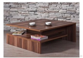 Konferenční stolek Futura 2 barva ořech. Nový, nevybalený