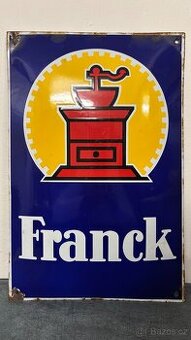 Smaltovaná reklamní cedule Franck