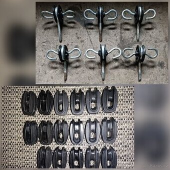 Izolátor rohový a napínací a Izolátor pro brány ohradníku