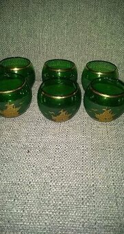 Retro sklenky 6kusu zn.Bohemia Glass