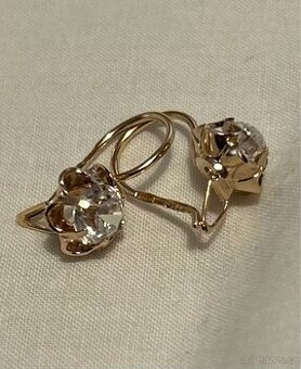 Náušnice pozlacené