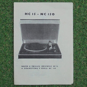 Návod Gramofon Tesla HC 15 - NC 150 + záruční list