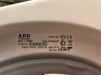 Pračka AEG Electrolux L27850 - díly