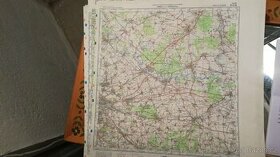 Prodám staré vojenské mapy ČSSR (1:100 000)