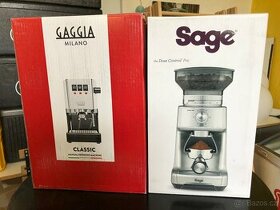 Pakovy kavovar Gaggia + mlýnek Sage