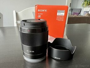 Objektiv Sony FE 35mm 1.8, perfektní stav, záruka Foto Škoda - 1