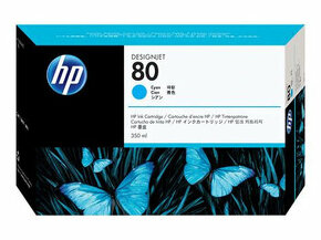 HP inkoust 80 Cyan C4846A Designjet 1050c cyan modrý