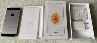 Iphone SE 32GB, nabíječka, původní nepouž.sluch.Apple, obaly