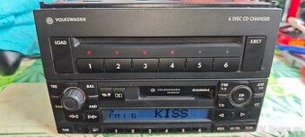 Originální autorádio VW Gamma 5 + VW CD měnič