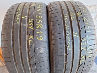 Prodám letní pneu 245/35/19 Bridgestone a Fulda