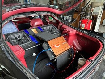 2x Subwoofer Kicker L7R124 600W+ozvučnice+držák - 1