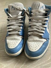 Air Jordan 1 mid university blue/gray - 1