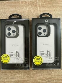 Kryt na iphone 15 pro se stojánkem + sklo na kameru