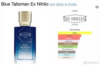 Ex Nihilo – Blue Talisman (tester, 100 ml, 98 %)