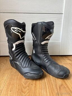 Boty na motorku Alpinestars S-MX 6 černo-bílé vel. 42