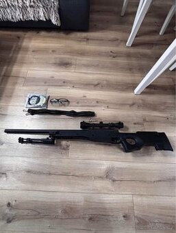 Airsoft sniper L96 (MB01C UPGRADE) + puškohled +dvojnožka