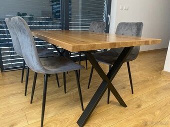 Kovové nohy na stůl – více tvarů (2 ks v sadě)