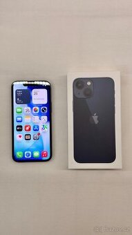 📱 iPhone 13 mini – výborný stav–Midnight (černomodrá)