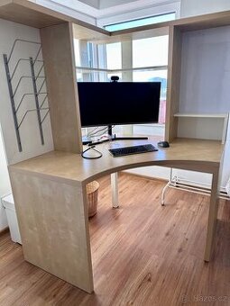 Rohový psací / kancelářský stůl IKEA Mikael