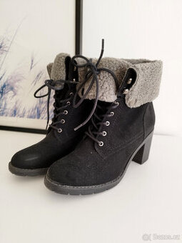 Zimní boty Deichmann kozačky vel. 39