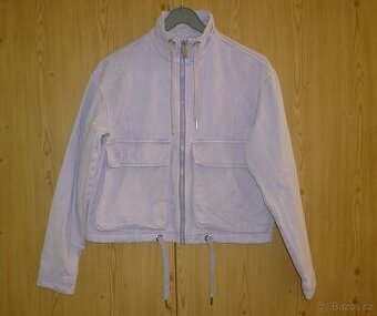 Světle fialová džínová bunda Takko Fashion