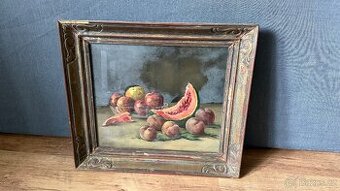 Starý malovaný obraz malíř Jiří Balling