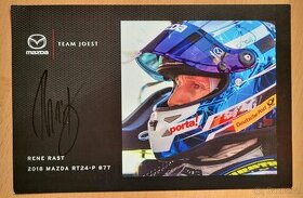 Rene Rast originální autogram Mazda Team Joest