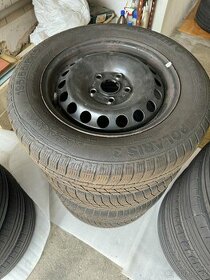 Plechové disky 5x112 + Zimní pneu Barum Polaris