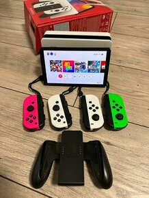 Nintendo Switch Oled + 4 ovladače + Just Dance (záruka 2026)