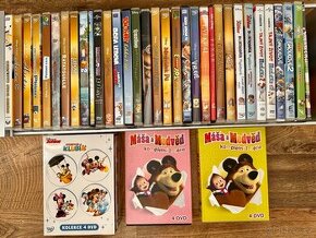 DVD dětské filmy a pohádky (45 kusů)