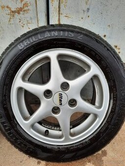 Alu kola R14 4x108 Ford + pneu letní Barum 185/65 R14