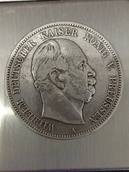 5 marek 1876 A, Wilhelm stříbrná.