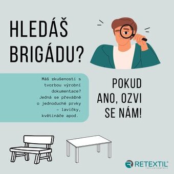 Hledáme brigádníka pro zpracování výrobní dokumentace