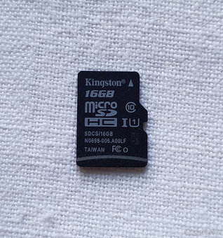 Paměťová karta Kingston MicroSD HC I 16 GB, plně funkční - 1