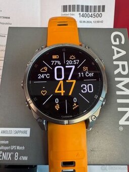 Garmin Fenix 8 47 mm Amoled Sapphire Titanium
