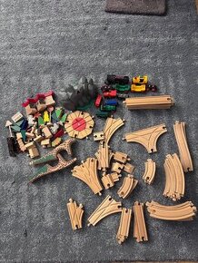Brio, vláčky, vlackodraha, dřevěné vlaky