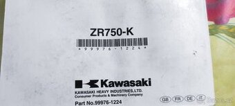 Uživatelská příručka Kawasaki Z750s 2005