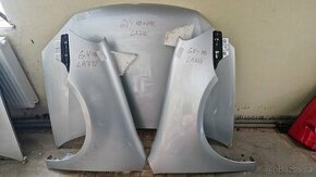 vw golf V krátký i var dveře, kapota LC9 černá, LA7W stř.