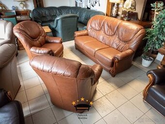 Italská sedací souprava 3+1+1 - zaruka - super stav