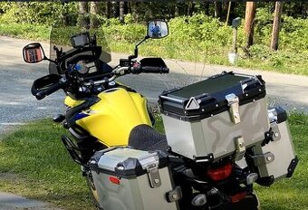 Zadní motokufr TopCase 55L hliníkový stříbrný