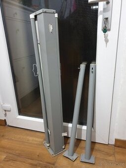 Zatahovací boční markýza / zástěna krémová 90 x 600cm