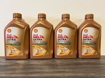 4x 1L Nový olej Shell Helix Ultra ECT C2 / C3 0W30