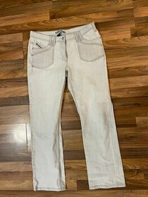 Světlé džíny, vel 34 a 32 inch (cca XXL - měřte), Cecil