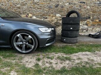 Komplet zimní  pneu  + origo kola AUDI
